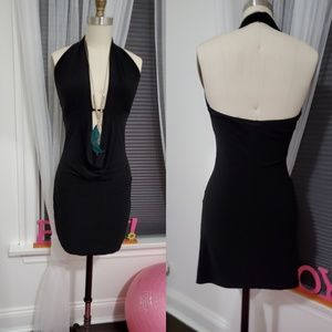 Black mini dress